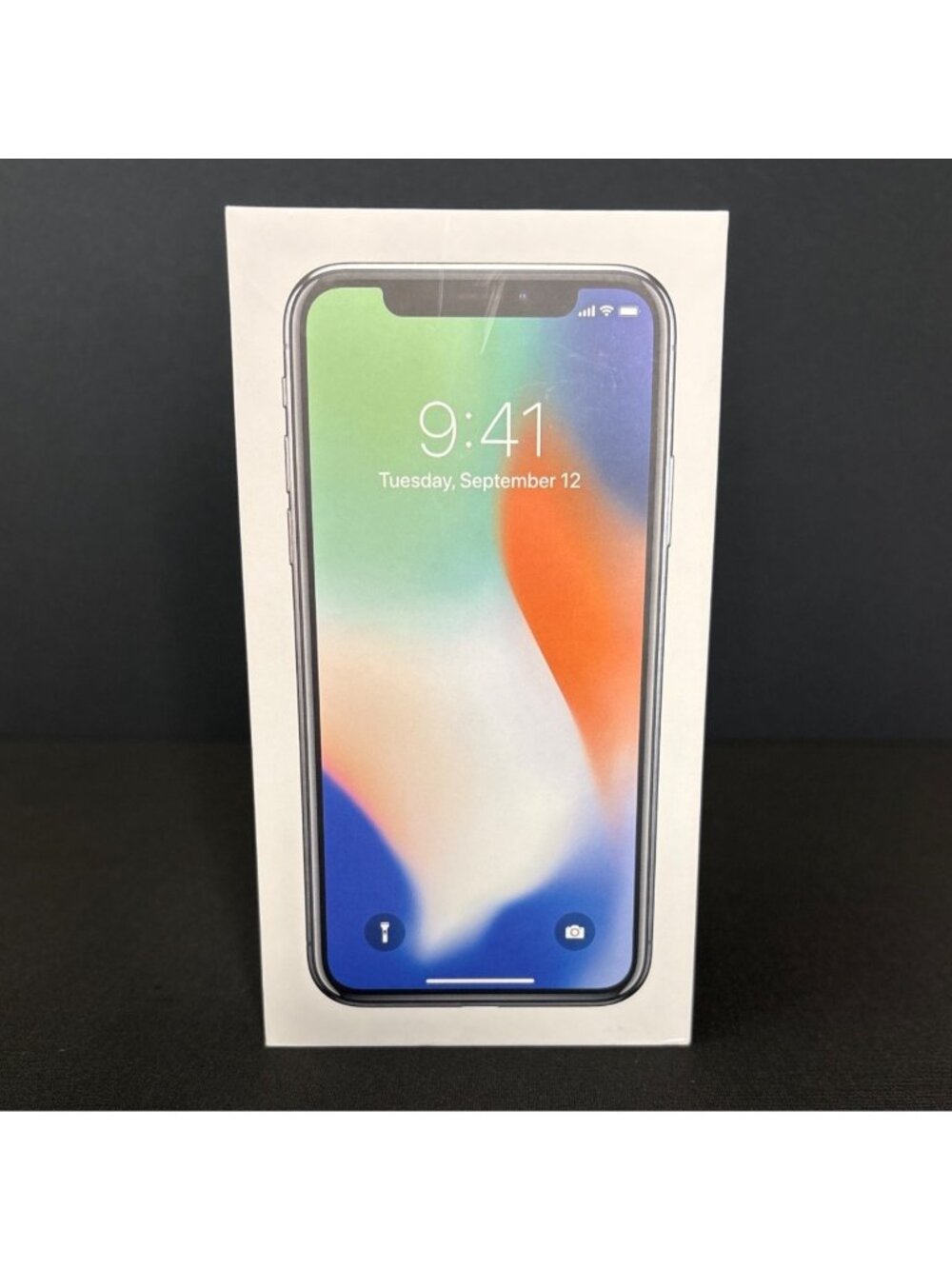 Original Apple iPhone X 64GB Silver Empty Box Only - Phone Not Included